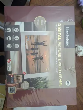 Bs-dfr10-red Brookstone Digital Picture And Video Frame 10 Inch