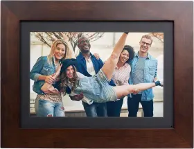 Fsm010esb Brookstone Photoshare Friends And Family Smart Frame 10.1 Inch 8 Gb Wifi Espresso