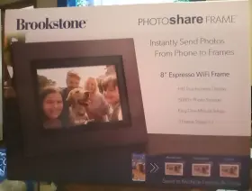 Fsmobilees8 Brookstone 8 Inch Expresso Photo Share Frame From Phone To