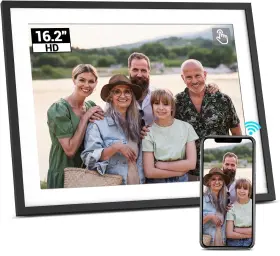 9094849 Bsimb Digital Picture Frame 16.2 Inch Large Photo 32gb Hd Touch
