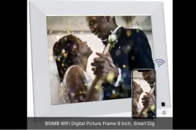 Rp-dpf900 Bsimb 9 Inch Wifi Digital Picture Frame Hd Smart Photo Video Display Open Bo