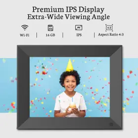 W09b-32g Bsimb 32gb 9 Inch Smart Wifi Digital Photo Frame Black