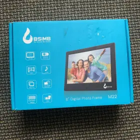 X0026vzvh9 Bsimb M12 8 Inch Slim Digital Photo Frame-wi Fi-remote-new