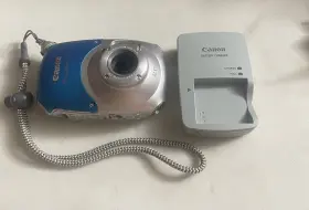 Canon-12mg Canon Powershot D10 12.1mp Digital Camera - Silver Blue