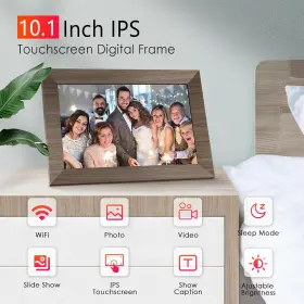 Canupdog 313049458443 Digital Picture Frame 10.1 Inch Wifi Smart 16gb Touch Screen Wall Mountable #2