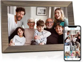 Canupdog 313049458443 Digital Picture Frame 10.1 Inch Wifi Smart 16gb Touch Screen Wall Mountable