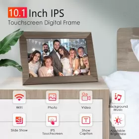 Canupdog 313049818810 10.1 Wifi Digital Picture Frame Ips Touch Screen Smart Cloud Photo Fram #2