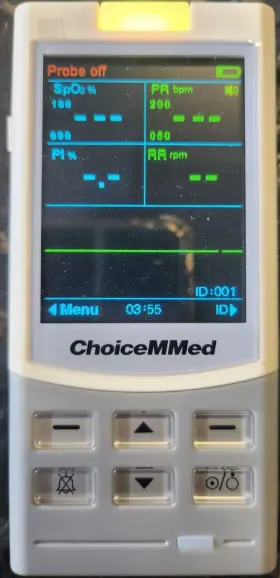 Md300m-v Choicemmed Handheld Pulse Oximeter Screen Opened Box