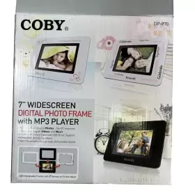 Dp-770 Coby 7 Inch Widescreen Digital Photo Frame With Mp3 Player Use Memory Card/flash Drive