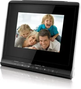 Dp356blk Coby 3.5-inch Digital Photo Frame With Alarm Clock Black