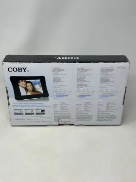 Dp710-1g Coby Nib New 7 Inch Widescreen Digital Photo Frame Remote 1gb Built In Memory Sound #2
