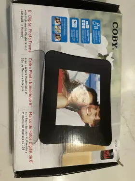 Dp850-1g Coby Dp850 8 Inch Digital Photo Frame With Multimedia Playback And Manual 1gb