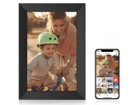 Coinrew 680063906817 Frameo 10.1-inch Digital Photo Frame - Sleek Black Wifi Enabled Hd Display