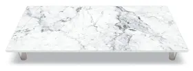 27915 Counterart Ftoff-white Carrara Marbleft Design Tempered Glass Instant Counter