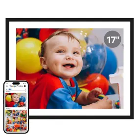 Cozyla 741365530206 Digital Picture Frame Large 17 Inch Photo Share Pictures
