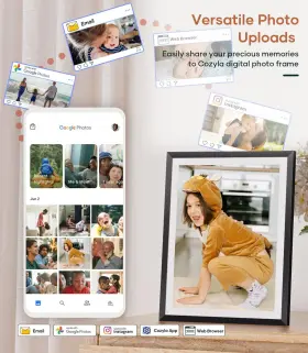 Cozyla 785034760372 Digital Photo Frame Pro 4 3 Aspect Ratio Wifi Smart Picture Fre #3
