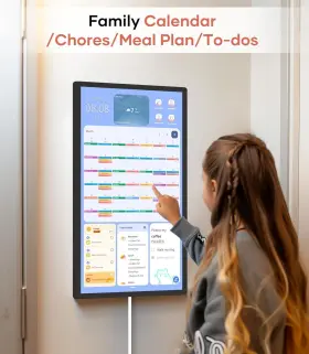 Cd-8v542f Cozyla Calendar 32 Inch 1080p Touch Screen Wall Chore Chart To Do List Black New