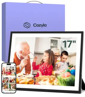 Cozyla Frame 741365530138 Canvas Digital Picture Large 17 Inch Free Unlimited Storage Ai-p