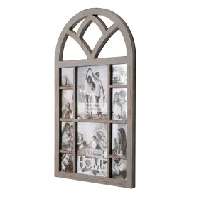 384735web Crystal Art Gallery Natural Distressed Arched Window Pane Wall Hangingdecorativephotocollage Picture