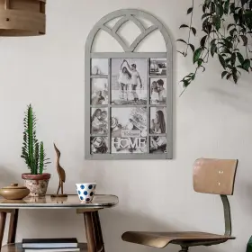384736web Crystal Art Gallery Rustic Arch Window Photo Collage Frame - Gray Distressed 31.5 Inch X 18 Home #2