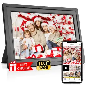 Cshidworld 786443224127 Wi-fi 10.1 Inch Ips Touch Screen Digital Photo Frame With 64g Tf Card Grey