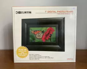 Dpb702a Curtis New 7 Inch Lcd Digital Picture Frame Wireless Remote Black Wood #2