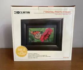Dpb702a Curtis New 7 Inch Lcd Digital Picture Frame Wireless Remote Black Wood #3