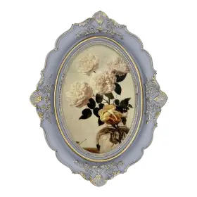 Daimix 764143829910 Oval Picture Frame 4x6 Vintage Light Purple Glass Front Anti