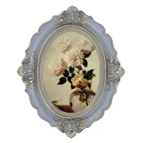 Daimix 764143829927 Oval Picture Frame 5x7 Vintage Light Purple Glass Front Anti