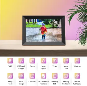 Dasfiwo 445031074003 10.1 Inch Wifi Digital Picture Frame 1280x800 Hd Ips Touch Screen Cloud Smart P #2
