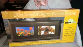 Dpf770 Digital Decor 012495977231 Dual Screen 7-inch Color Lcd Picture Frame With Remote Nib #2