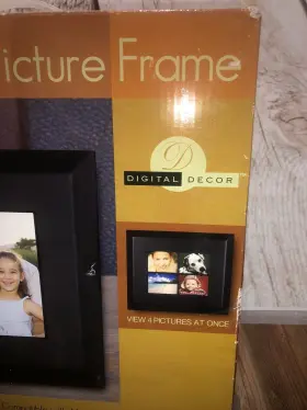 056130204 Digital Decor Digit 8 Inch Photo Frame Black Dpf8512 New In Box 512mb Memory #3