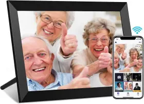 Digital Decor 445032094086 10.1 Inch Wifi Photo Frame With Hd Touch Screen And Remote Sharing Black