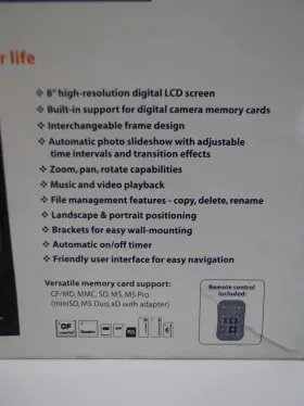 Imt-081 Digital Foci Image Moments 8 Inch High Resolution Photo Frame Model #2
