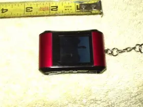 128182 Digital Solutions 049022480391 #128182 Photo Frame For Keychain Keyring Burgundy