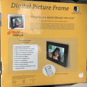 700plus Digital Spectrum Nuvue 7 Inch Tft Picture Frame 256mb Usb Black