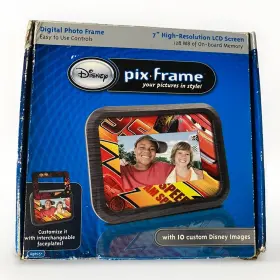 Disney 851244003698 Pix-frame Digital Photo Frame 7 Inch Lcd 128mb New- Open Box
