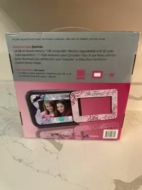 Disney 851244003704 Pix Miley Hannah Montana Digital Photo Frame 7 Inch Lcd Screen 128mb Sealed #2