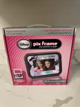 Disney 851244003704 Pix Miley Hannah Montana Digital Photo Frame 7 Inch Lcd Screen 128mb Sealed