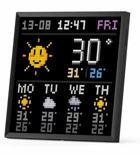 819285 Divoom Pixoo 64 Wifi Pixel Cloud Digital Frame With App Control X Led - New #2