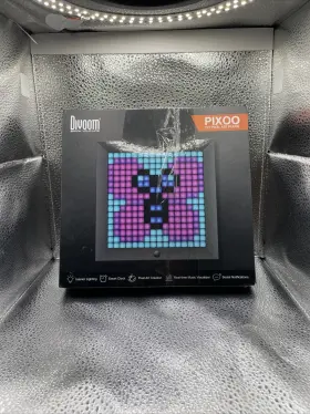 Divoom 840500101858 Pixoo Digital Frame With App Controlled 16x16 Led Screen Black