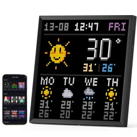 Pixoo-64 Divoom 840500104231 - Wifi Pixel Cloud Digital Picture Frame With App Control 64 X Le