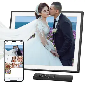 Dragon Touch 850045550912 Digital Picture Frame - 19 Inch Wifi Large Photo With 64gb Stor