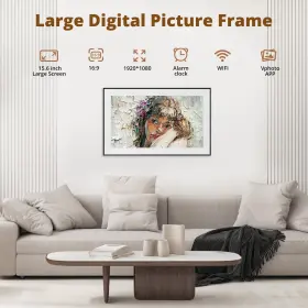Dragon Touch 850065712000 Digital Picture Frame - 15.6 Inch Wifi Large Photo With 32gb St #3