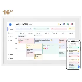 Tm16 Dragon Touch Digital Calendar With Chore Chart 16-inch Full Hd 1080p
