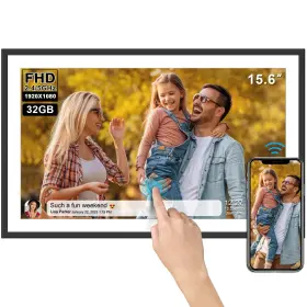 Dxmart 705252421909 Ssa Digital Picture Frame 15.6 Inch Large 32gb Wifi Photo Easy