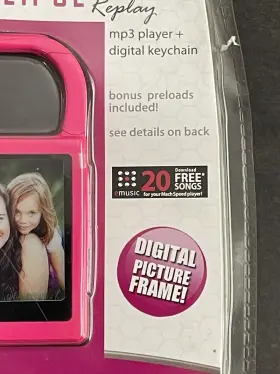 Eclipse 878376002375 Replay Sl 4gb Mp3 Player Video And Digital Picture Frame Keychain #3
