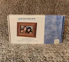 Edpf7awe Element Electronics 7 Inch Digital Photo Frame Wood