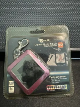 Edp161p Ematic Digital Photo Album With Keychain 8mb Pink New In Box