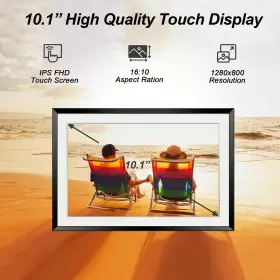 Eptusmey 746566875958 Digital Picture Frame Built-in 32gb Wifi Photo With 10.1 Inch Hd T #2